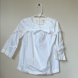 Crewcuts Classic White Ruffle Top